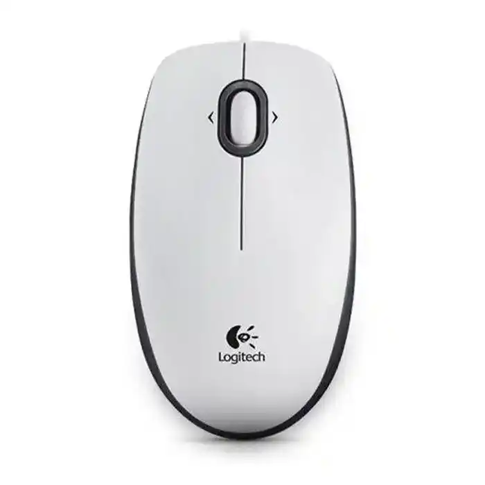 Logitech B100 White Optical USB Mouse